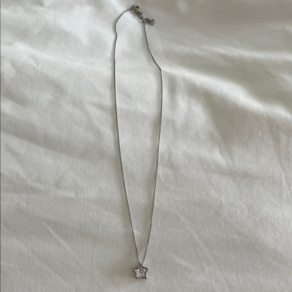 Silver Star Pendant Necklace